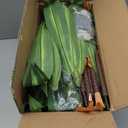 Artificial Dracaena Tree with Lights, 5Ft Fake Plants with Black Tall Planter - Fake Tree Tall Faux Plants Indoor Floor Plant with Moss - Artificial Plants Indoor for Office Living Room Home Decor (58in)