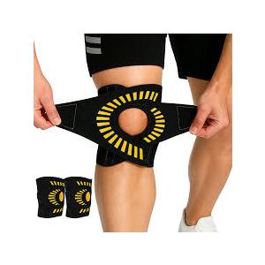 KNEEBRIGHT Light Hinged Knee Brace for Women, Strong Adjustable Compression Knee Brace, Quick Wrap Around Patella Support with Side Stabilizers for Meniscus Tear, Arthritis