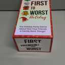 FIRST TO WORST Holiday Edition Party Game - A Festive Card Game About How Your Friends & Family Rank Things - Perfect for White Elephant Gifts, Stocking Stuffers and Board Games with Friends