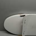 Elongated Toilet Seat, 18.5 Soft/Slow Close Oval (Oblong) Toilet Seat for Elongated Toilets, No-Slam Quiet-Close Lid, Easy-to-Install & Clean, Durable Never-Loosen White Plastic Seat