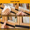 4 x 12pcs Wall Bumpers, Door Stoppers, Clear Wall Protectors, Door Bumpers for Doorknob, Furniture Bumpers,Reducing Noise,Protecting Walls, Used for Entrance Door,Cabinet Door,Fridge Door(15*15mm) (15*15mm(0.59*0.59in))