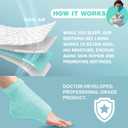 3 Pairs Fuzzy Moisturizing Heel Socks for Dry Cracked Feet Women, Cracked Heel Repair, Cracked Heel & Dry Foot Treatment (Mint Green)