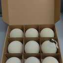 9 PCS Christmas Velvet Balls Flocked Xmas Tree Ball Ornaments Christmas Large Ball Set Xmas Tree Hanging Decoration 4 Inch, 6 Inch (Beiges, 4inch)