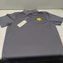 Vantage Apparel NCAA Mens Men's Dark Gray Collegiate Premium Moisture Wicking Icon Polo Size SM