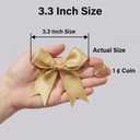 Gold Gift Wrap Bows – 50pcs 3.3 Inch Elegant Satin Bows for Gift Wrapping, Wedding Decor, Baby Shower, Party Decorations, Birthday, Easter, Christmas, Anniversary, DIY Crafts, Gift Bags