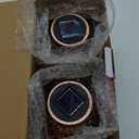 2 Pack Outdoor Solar Hanging Lantern Lights Metal LED Decorative Lamp for Garden Patio Courtyard Lawn and Table with Hollowed-Out Design (Bronze)