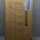 Slim Bathroom Cabinet, Space-Saving Narrow Design, Mobile and No Installation Required, Perfect for Small Space Laundry Rooms, Toilet Areas, and Living Room Gaps (4-Tiers)