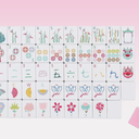 Mahjong Tiles Set 160 Pieces Engraved American with Carrying Bag My Trove Pink