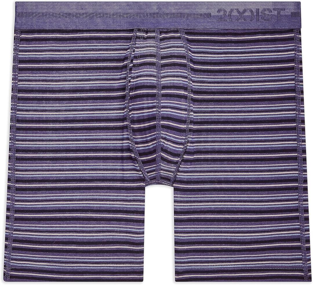 2(X)IST mens Dream Luxe 6'' Boxer Brief. M, Ink Blot Stripe