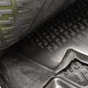 RizLiner Hyundai Santa Cruz 2022-2026 Floor Mats 3D Custom Fit Compatible with Hyundai Santa Cruz Rubber Car Mats Laser Measured 1st & 2nd Row Floor Liners All Weather Non-Slip TPE (Front & Rear)