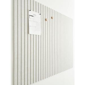 Large Cork Boards for Walls Black Felt Board Alternative - Slat Wall Paneling, Felt Bulletin Board Tiles for Office Decor, Push pin Board Office Wall Organizer -12-Pack (Ivory Tan)