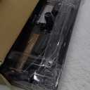 Queension 6FT Metal Wedding Arch Stand for Ceremony, Backdrop Frame With Base for Birthday Party, Baby Shower, Balloon Decorations, Black