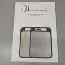 Double-Sided Stainless Steel Cutting Board (14x10In)  Metal Chopping Board for Kitchen, Easy to Clean, Dishwasher Safe, Durable & Hygienic