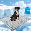 Dog Cooling Mat for Dogs, Pet Cooling Pad Bed for Dog Easy Washable for All Types of Pets and Perfect for Both Indoor and Outdoor Use, Including Car Seats 59" x 40" (B-Grey-1 Pc)