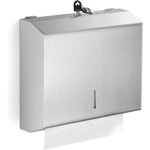 Paper Towel Dispenser Wall Mount Commercial, C Fold Multifold Hand Paper Towel Dispenser, Stainless Steel Tissue Holder