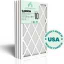 Accumulair Carbon 20x22x1 MERV 10 HVAC Air Filter (4-Pack) | Replacement Air Filter for AC and Furnace | Made in USA | Actual Size 19.75 x 21.75 x 0.75