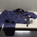 Nelibeauty Police Officer Costume for Kids - Deluxe Police Costume for Kids with Accessories, Kids Halloween Costumes for Boys Girls, Cop Outfit Role Play Kit for Halloween Career Day-140