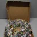 Enhon 6ft Easter Garland with Light, 20 LED Easter Egg Decoration, Spring Decorative for Mantle, Table Centerpieces, Stair Railing, Doorway, Windowsills, Front Door Dcor & Party