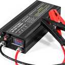 VQP 60A 12V Battery Charger, Portable Car Battery Charger, Compatible with LiFePO4 or Li-ion Battery, 0-15V Adjustable Current and Voltage