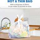 Plastic Bags, (11.5x 6.5" x 21)(500Pack) White Plastic Shopping Bags with Handles for Small Business Grocery T Shirt Bag Reusable and Disposable, in Bulk