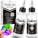 White Alcohol Ink for Epoxy Resin, 7oz Alcohol Ink, Alcohol Inks for Resin, Concentrated Resin Pigment Alcohol-Based Resin Ink Suitable for Coaster, Tumbler, Resin Artworks and Jewelry Decorations