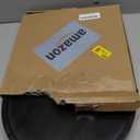 Large Decorative Wooden Tray for Kitchen Counter Bathroom Sink Vanity Trays Round Wood Riser Candle Pedestal Stand for Perfume Soap Tray Round Dining Coffee Table Modern Farmhouse Decor Tray (12 Inch, Black)