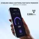 75FT/23M Starlink Cable Extension Kit - Waterproof Gray with End Caps, Replacement Satellite Cable for Starlink Rectangular Satellite V2 - Essential Starlink Accessories (23m)