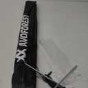 Tarp Poles Heavy Duty Adjustable, AVOFOREST Aviation Aluminum 8.7FT Tent Poles Lengthen and Thicken with Protection Cap Awning Poles Set of 2 for Hiking (Black)