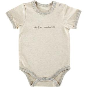 Stephan Baby baby-boys Inspirational Heather Snapshirt Style (1 Count (Pack of 1), Proof of Miracles)