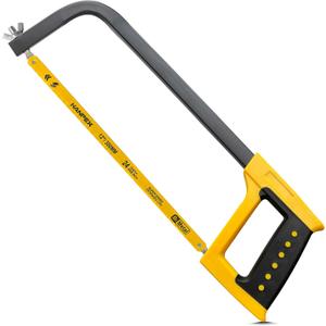 12inch High-Tension Hacksaw Frame with 24 TPI Bi-metal Blade, Hand Saw Suitable for Metal, wood, PVC, Carpentry