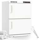 32L Hot Towel Warmer Cabinet, Towel Warmer for Spa Salon, Professional Large Capacity Towel Double Cabinet for Bathroom, Esthetician (pure white, 32L)
