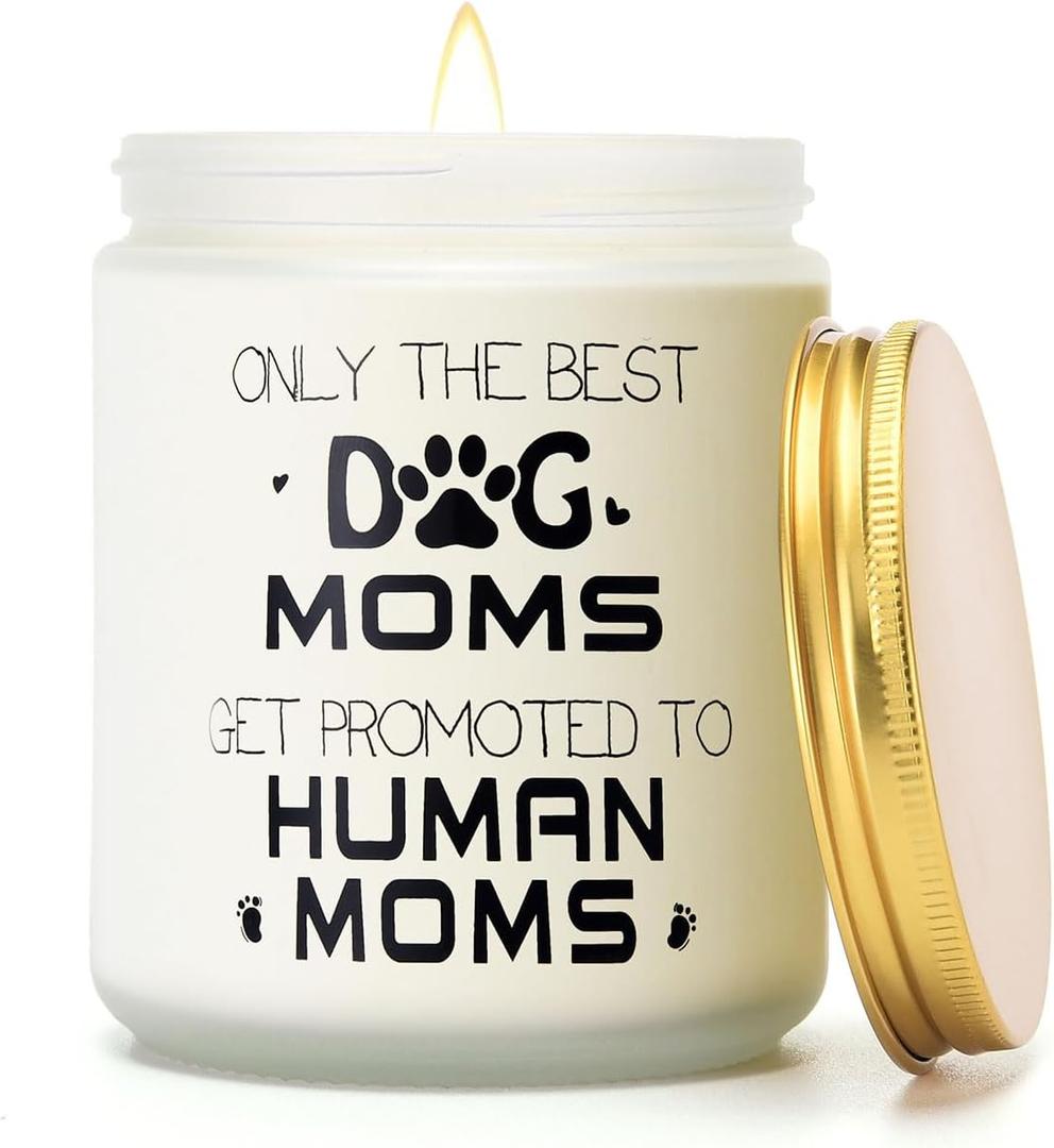 New Mom Gift  First & 1st Time Pregnancy, Postpartum Essentials  Dog Mom to Be Gift for Expecting or Pregnant Women After Birth  Lavender and Eucalyptus Scented Candle