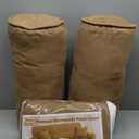 Blazing Needles Solid Microsuede Double Corded 8" to 9" Futon Cover Set with 4 Throw Pillows (Set of 5), Full, Camel