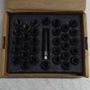 9/16-18 Lug Nuts for 1994-2011 Dodge Ram 2500 3500, 2002-2010 Ram 1500, 1988-1998 Ford F250 F350, 2004-2009 Durango, 32PCS 7 Spline Wheel Lug Nuts 9/16x18 Black with Socket Key for Aftermarket Wheels