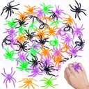 Max Fun 300pcs Halloween Spider Rings for Kids Party Favors 1.96 Plastic Spider Rings Bulk for Kids Costume Accessories Party Decorations Supplier (Multicolor)