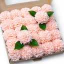 Faux Wedding Dahlia Flowers 25 Pink Roses with Stems for DIY Wedding Decor Centerpiece Arrangement Bouquet (Blush)