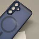 Spigen for Galaxy S25 FE Case, Ultra Hybrid MagFit [Anti-Yellowing] [Compatible with MagSafe] [Fast Wireless Charging], Dark Blue