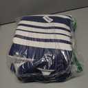 IOHOUZE Navy and White Striped Rug 4'x6' Outdoor Rugs, Washable Area Rug for Double Front Door, Large Patio Rug Outdoor Indoor, Doormat for Entryway Porch Entrance