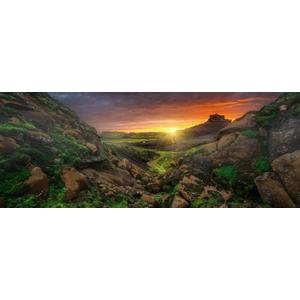 Jigsaw Puzzles 500 Pieces for Adults Puzzle Sun Over Island Each Piece is Unique - for Home Decor Room Decor