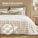 Bedsure Fluffy Bubble Faux Fur King Blanket, 104"x90", Cream
