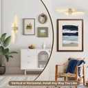 Wireless Wall Sconces Set of Two, Dimmable, 3CCT, Up to 65H Runtime | 3 Color Temps, Stepless Dimming, Timer, Modern LED Wall Light, Remote Control, 450LM, Rechargeable, Battery Operated Sconce, 23.6 inches