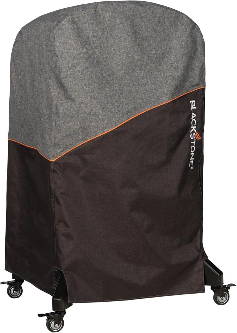 Blackstone Pizza Oven Cover Fits Standing Pizza Oven Model 6825 Water Resistant, Heavy Duty 600D Polyester Canvas Pizza Oven Cover, Black, Orange & Gray