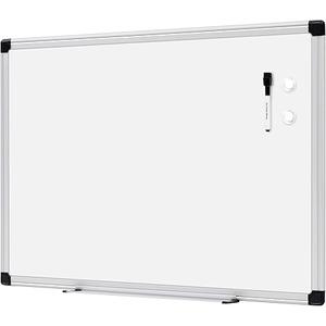 Magnetic Dry Erase Whiteboard, 24" x 18", Aluminum Frame, Silver/White, Presentation Board for Writing Notes