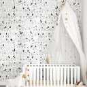 Cat Wallpaper Beige Peel and Stick Wallpaper Black Cat Contact Paper Self Adhesive Animal Cute Kitten Stick on Wall Paper for Dollhouse Nursery Shelf Liner Accent Wall Pet Room 17.5"x102"