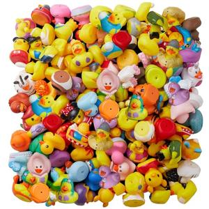 ValenLyra 24Pack Rubber Duck for Jeeps Ducking - 2" Bulk Floater Duck for Kids - Baby Bath Toy Assortment with Bag - Party Favors, Bath Time, Birthdays, and More (24 Varieties)