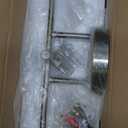 Indoi Bathroom Light Fixtures, 3-Light Brass Vanity Light, Black Bathroom Lights Over Mirror with Clear Glass Shade, Wall Sconces for Mirror Bedroom Living Room Hallway