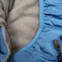 QBLEEV Warm Dog Coat Reflective Winter Jacket, Waterproof Windproof Dog Turtleneck Clothes for Cold Weather, Thicken Fleece Lining Pet Outfit, Adjustable Pet Vest Apparel for Small Medium Large Dogs (Aqua)