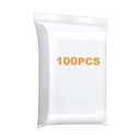 100 PCS 5" x 7" Thick 4 Mil Clear Zip Poly Lock Plastic Bags Seal Reclosable Zip Bag Heavy-Duty Photo Cards Envelopes Snacks Seeds Zipper Bags (5 x 7inch)