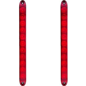 Led Trailer Light Bar,15inch Red Led Lights, Brake Stop Turn 3rd Brake Light, IP67 Waterproof, DOT Approval Trailer Lights Fit for Truck, Camper, etc