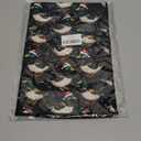 BUJSP Black Christmas Mallard Duck Kitchen Dish Tea Towels, Duck Hunting Gifts, Farmhouse Christmas Funny Santa Hat Ducks Decorative Hand Towels for Bathroom Kitchen, 16x24 Inch (Color-3)